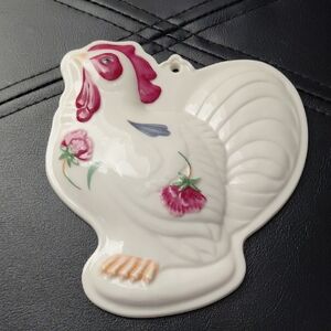 Ceramic Rooster Wall Decor